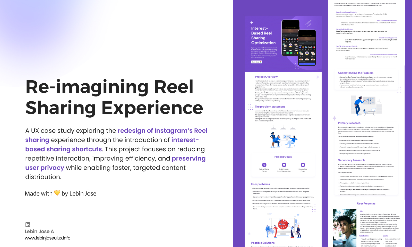 Instagram Reel Share Shortcuts UX Case Study